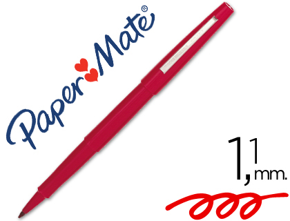 MARCADOR PAPER MATE FLAIR NYLON 3102-1 VERMELHO
