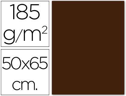 CARTOLINA GUARRO 50X65 CM 185 GR CASTANHO