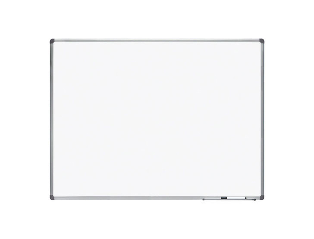 QUADRO BRANCO ROCADA ACO VITRIFICADO MAGNETICO MOLDURA ALUMINIO E CANTOS PVC 120X90 CM INCLUI BANDEJA PARA MARCADOR