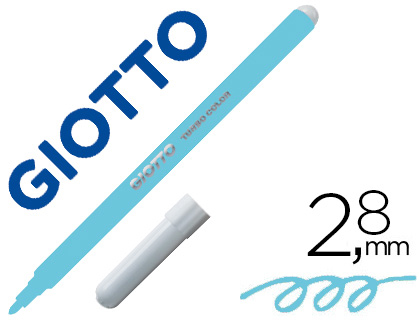 MARCADOR GIOTTO TURBO COLOR LAVAVEL COM PONTA BLOQUEADA UNICOLOR AZUL CLARO