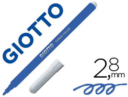 MARCADOR GIOTTO TURBO COLOR LAVAVEL COM PONTA BLOQUEADA UNICOLOR AZUL ESCURO