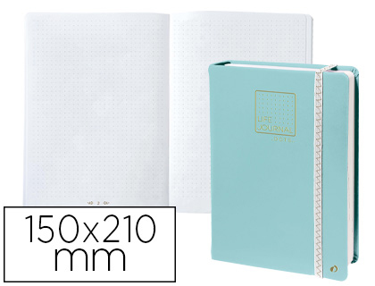 CADERNO QUO VADIS LIFE JOURNAL INFINITE DOTS PONTOS 15X21 CM 224 FOLHAS CAPA VERDE