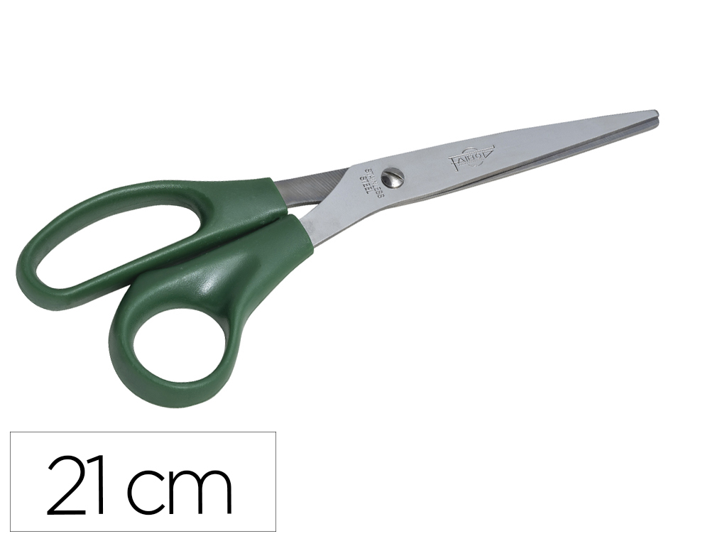 TESOURA DE ESCRITORIO FAIBO EM ACO INOXIDAVEL 21 CM ERGONOMICA EM BLISTER