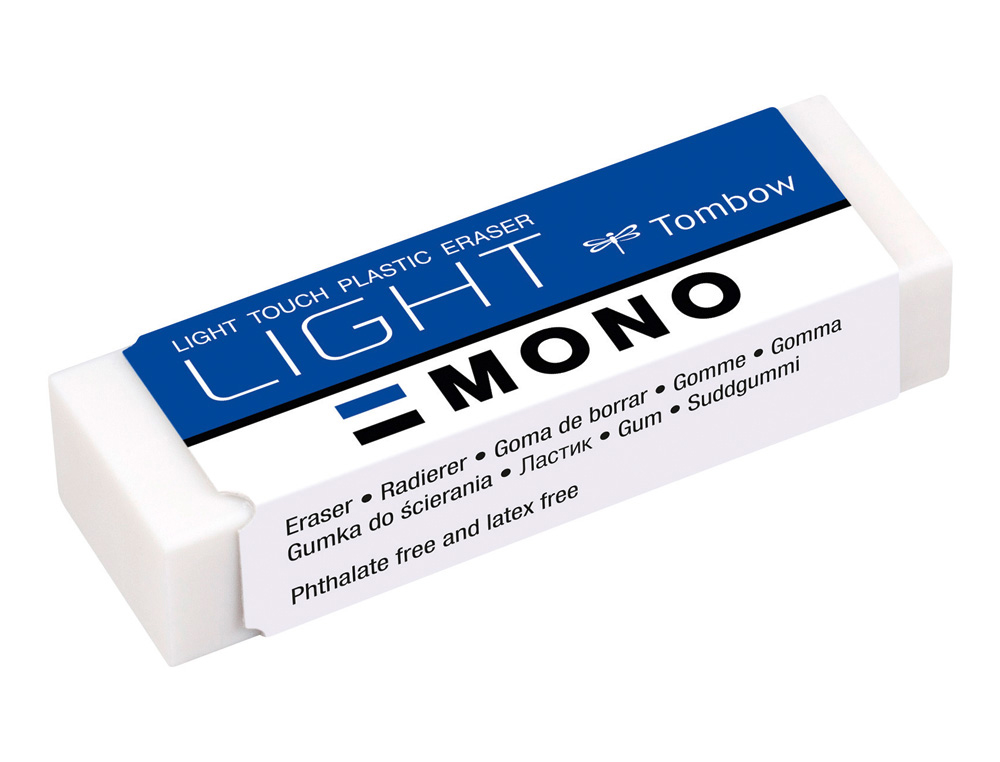 BORRACHA TOMBOW MONO LIGHT CAIXA DE 40 UNIDADES