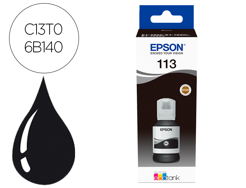 TINTEIRO EPSON ECOTANK 113 SERIES PRETO