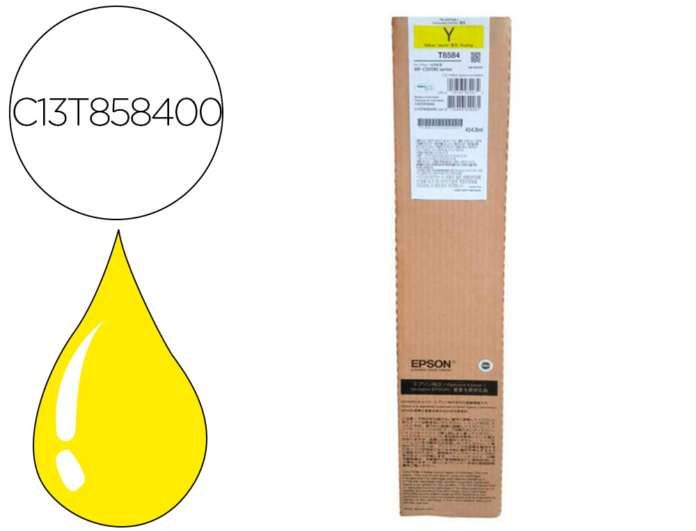 TINTEIRO EPSON WORKFORCE ENTERPRISE WF-C20590 AMARELO