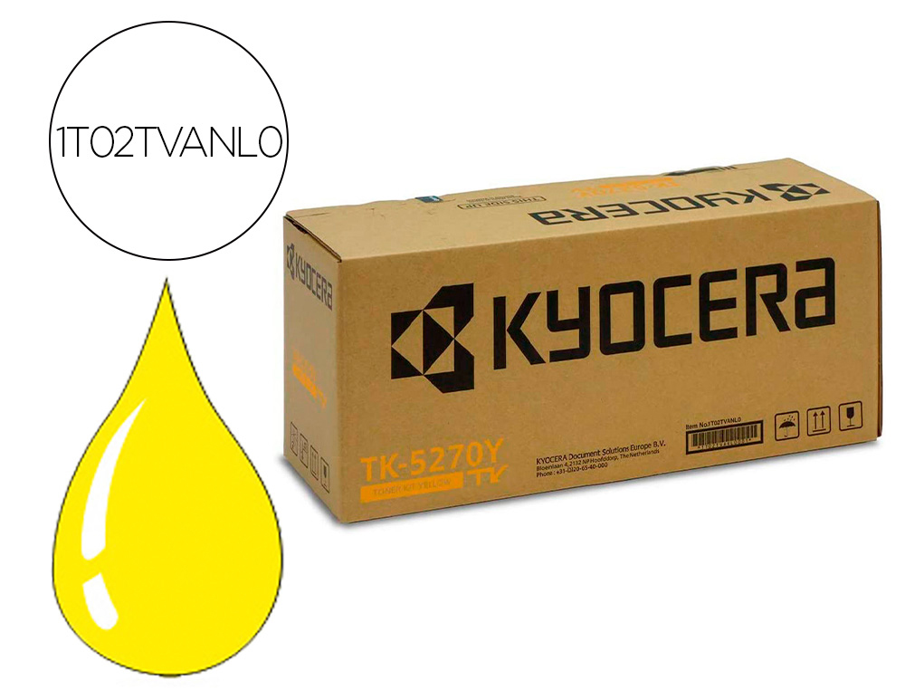 TONER KYOCERA TK5270Y AMARELO PARA ECOSYS M6230 / 6630CIDN