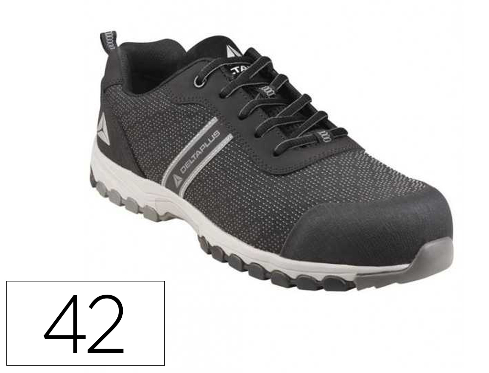SAPATOS DE SEGURANCA DELTAPLUS BOSTON DESPORTIVOS POLIESTER COM REFORCO TPU SOLA SELADA PRETO TAMANHO 42