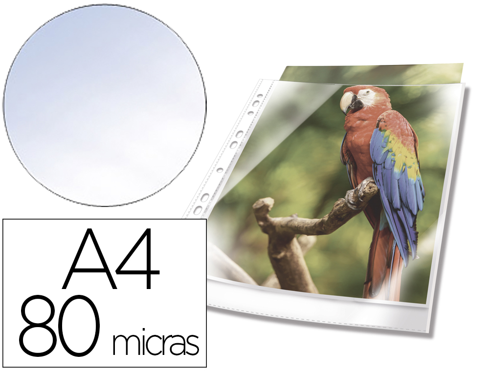 BOLSA CATALOGO DURABLE PREMIUM DIN A4 POLIPROPILENO 80 MC CRISTAL COM BORDA COR BRANCO BOLSA DE 10 UNIDADES