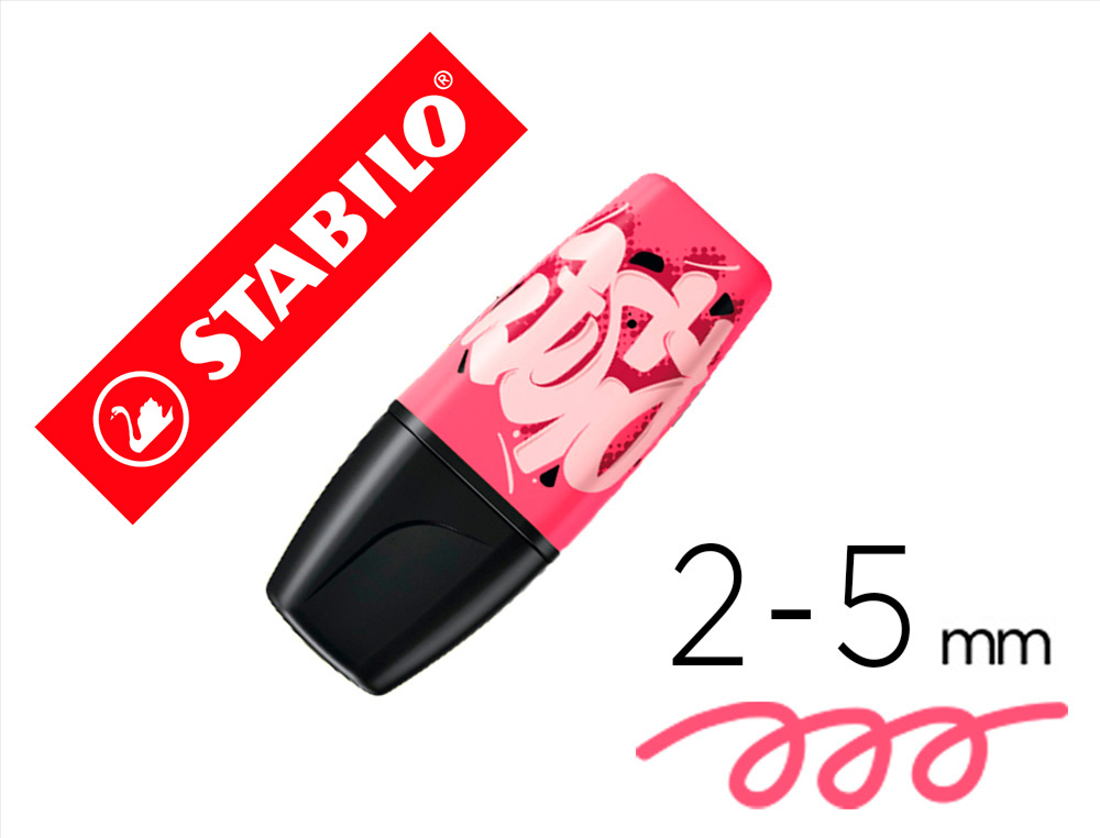 MARCADOR FLUORESCENTE STABILO BOSS MINI BY SNOOZE ONE ROSA