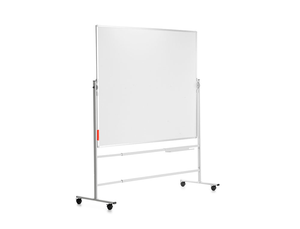 QUADRO BRANCO ROCADA GIRATORIO DUPLA FACE MAGNETICO ACO LACADO 180X120 CM