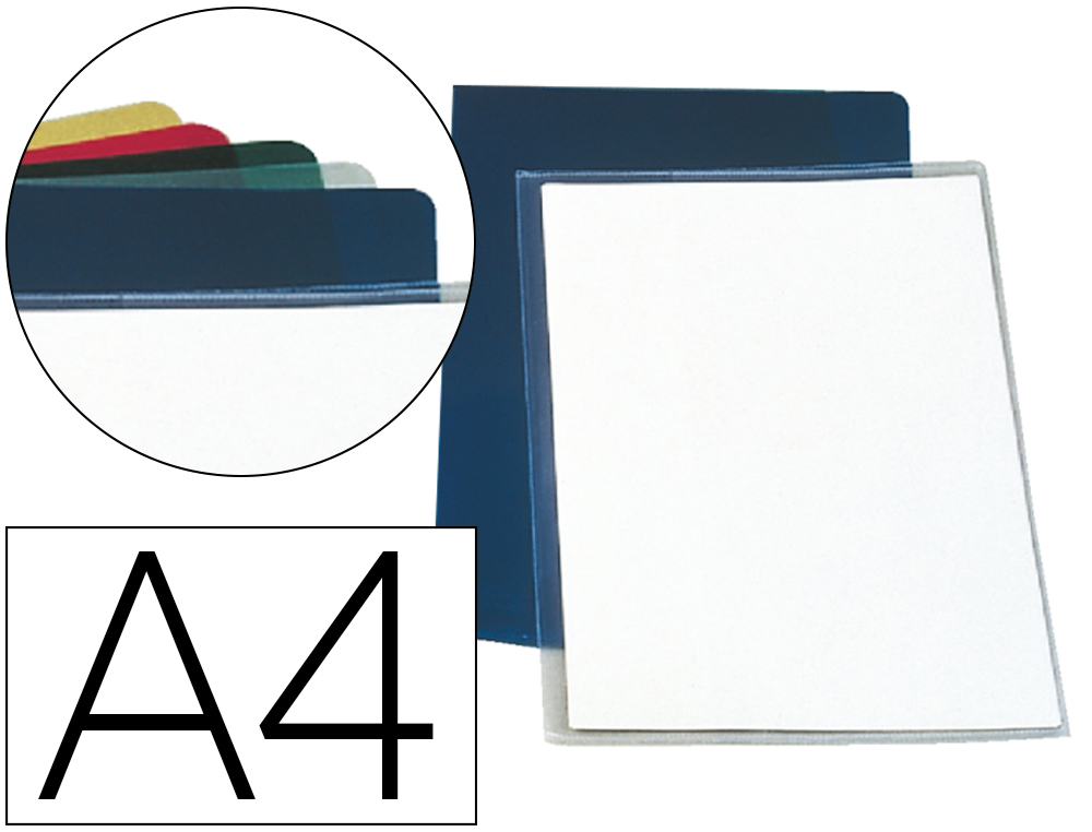 BOLSA DOSSIER PLASTICO ESSELTE FOLIO PVC TRANSPARENTE 140 MC CAIXA DE 100 UNIDADES