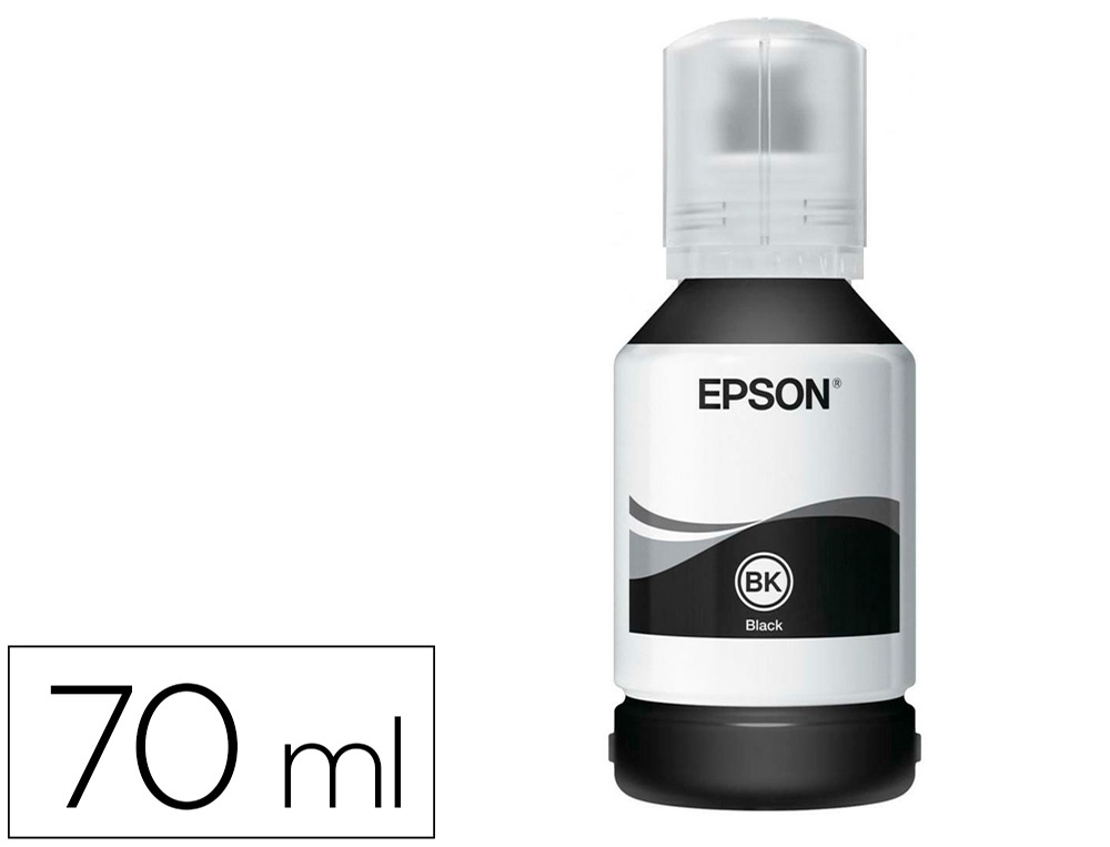 TINTA EPSON T114 ECO TANK ET-8500 / 8550 PRETO GARRAFA 70 ML