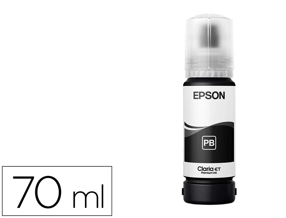 TINTA EPSON T114 ECO TANK ET-8500 / 8550 PRETO PHOTO GARRAFA 70 ML