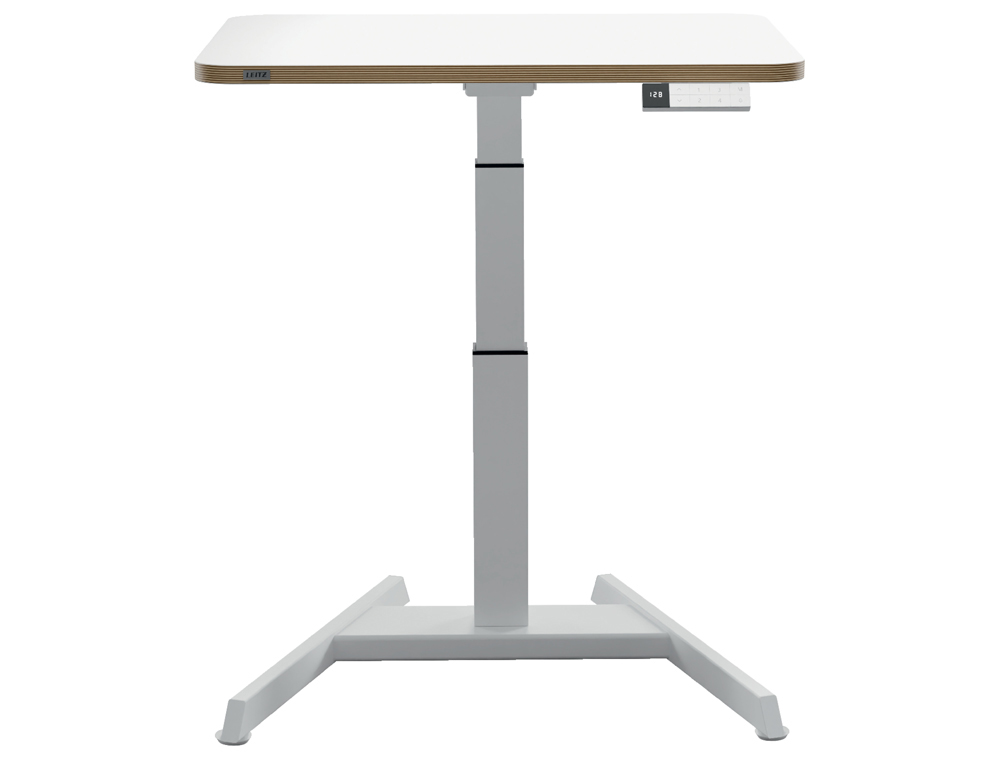 MESA LEITZ ERGO REGULAVEL EM ALTURA ELETRICAMENTE TABULEIRO 80X60 CM COM USB-C E USB 5V COR BRANCO