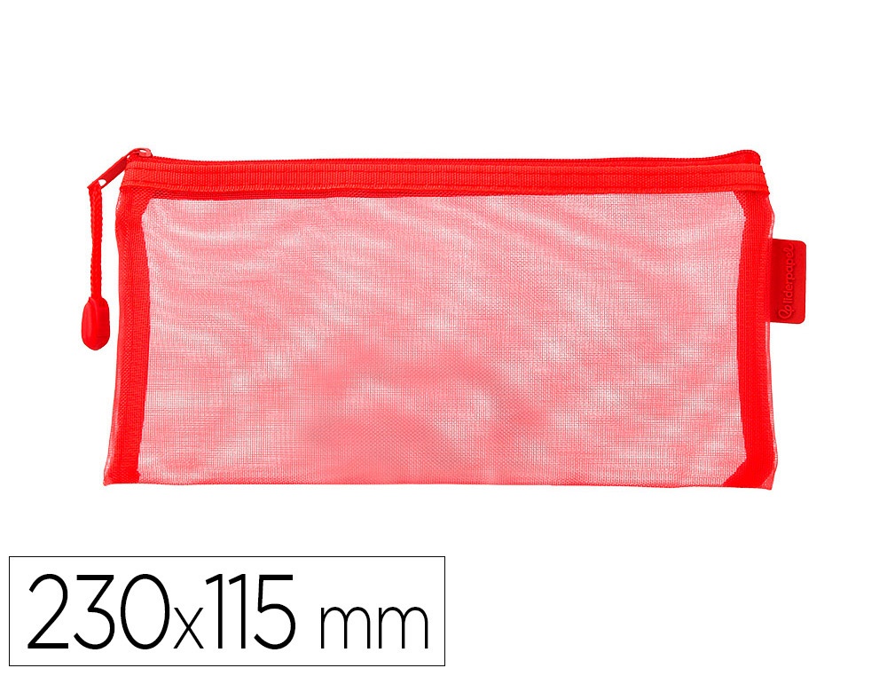 BOLSA COM FECHO DE CORRER LIDERPAPEL POLIESTER TRANSPIRAVEL MULTIUSOS TICKET 230X115 MM CINZA