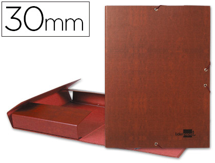 PASTA DE PROJETOS LIDERPAPEL LOMBADA 30MM EM COURO