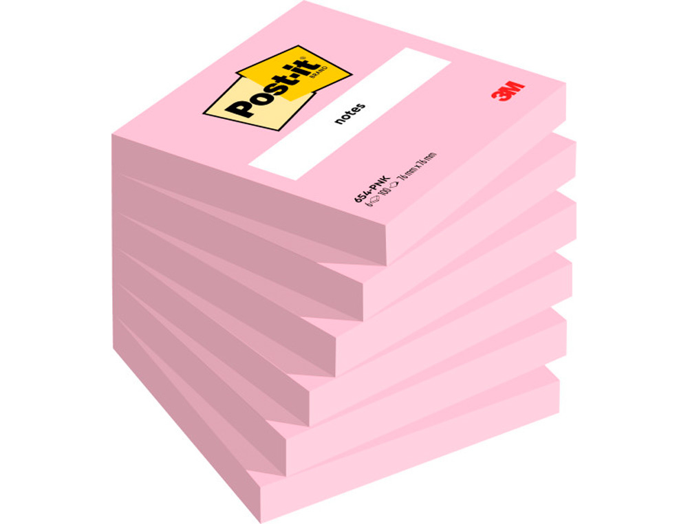 BLOCO DE NOTAS ADESIVAS POST-IT FUCSIA 76 X 76 MM