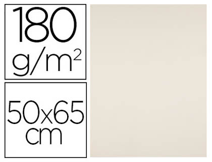 CARTOLINA LIDERPAPEL 50X65 CM 180 GR CREME