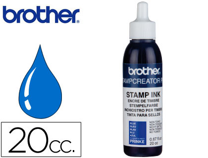 RECARGA DE TINTA BROTHER PR-INK-E COR AZUL PARA CARIMBOS AUTOMATICOS 20 CC