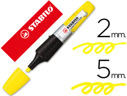 MARCADOR FLUORESCENTE STABILO BOSS LUMINATOR AMARELO TINTA LUQUIDA
