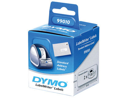 ETIQUETAS ADESIVAS DYMO PARA IMPRESSORA LABELWRITER 400 - 89X28 MM DIRECCOES 130 ETIQUETAS