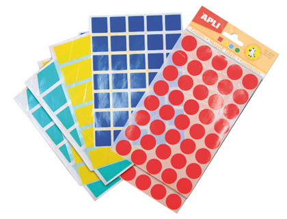 ETIQUETAS GEOMETRICAS 994 BOLSA COM 12 FOLHAS