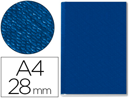 CAPA DE ENCADERNACAO CHANNEL RIGIDA 73970035 AZUL LOMBADA 28 MM CAPACIDADE 280 FOLHAS