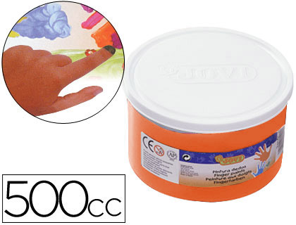PINTURA A DEDOS JOVI 500 ML LARANJA
