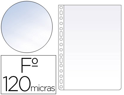 BOLSA CATALOGO/MICA ESSELTE FOLIO POLIPROPILENO 120 MICRONS CRISTAL CAIXA DE 100 UNIDADES