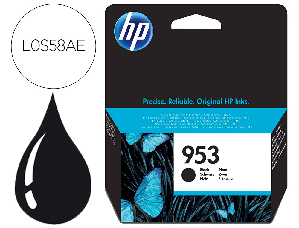 TINTEIRO HP 953 OFFICEJET PRO 8210 / 8218 / 8710 / 8715 / 8718 / 8719 / 8720 / 8725 / 8730 / 874 PRETO 1.000 PAG