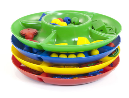 JOGO MINILAND BANDEJA CLASIFICACAO 5 COMPARTIMENTOS 26 CM DIAMETRO