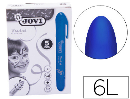 BARRA DE MAQUILHAGEM JOVI TWIST MAKE-UP AZUL CAIXA DE 5 UNIDADES