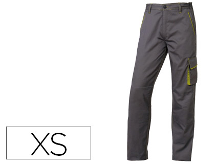 CALÇAS DELTAPLUS COM CINTURA AJUSTAVEL E 5 BOLSOS COR CINZA - VERDE TAMANHO XS