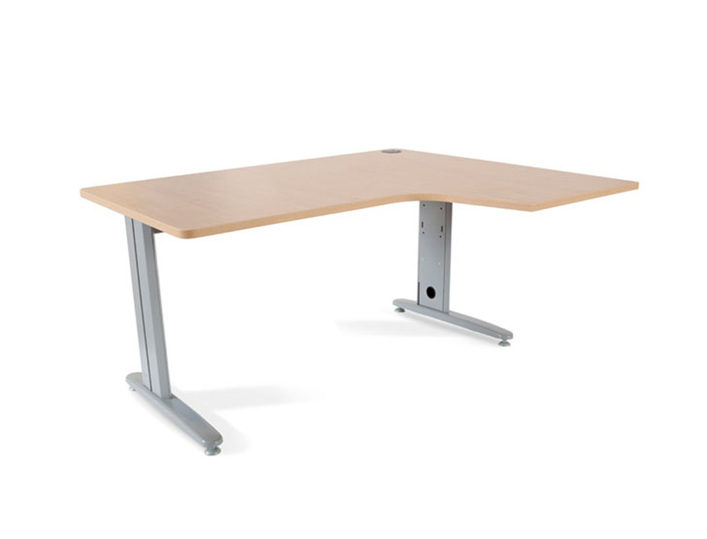 ALA PARA MESA ROCADA SERIE METAL 180X120 CM DIREITA ACABAMENTO AC01 FAIA