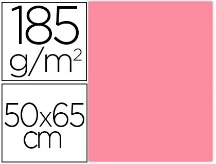 CARTOLINA GUARRO 50X65 CM 185 GR ROSA CHICLET