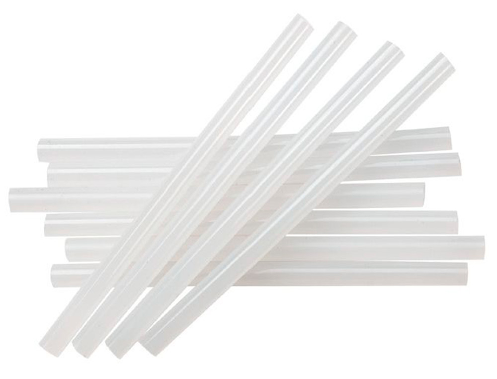 BARRA COLA TERMOFUSIVEL LIDERPAPEL 7 MM DIAMETRO X 200 MM COMPRIMENTO BLISTER DE 12 UNIDADES