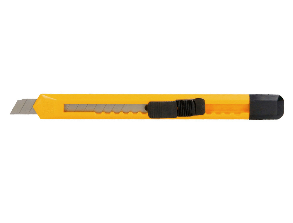 X-ATO Q-CONNECT ESTREITO DE PLASTICO LAMINA DE ACO 9 MM DE LARGURA COMPRIMENTO 135 MM BLISTER DE 1 UNIDADE