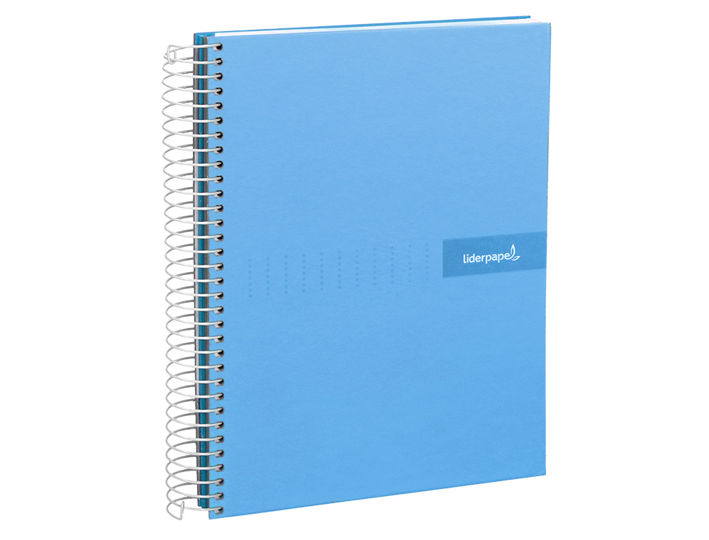 CADERNO ESPIRAL LIDERPAPEL CRAFTY MICRO DIN A5 CAPA FORRADA 120 F 90 GR QUADRICULA 5MM 5 BANDAS DE CORES 6 FUROS COR CEL