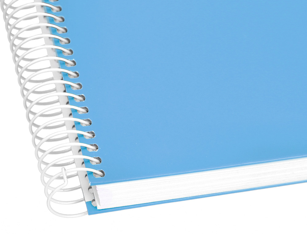 CADERNO ESPIRAL LIDERPAPEL CRAFTY MICRO DIN A5 CAPA FORRADA 120 F 90 GR QUADRICULA 5MM 5 BANDAS DE CORES 6 FUROS COR CEL