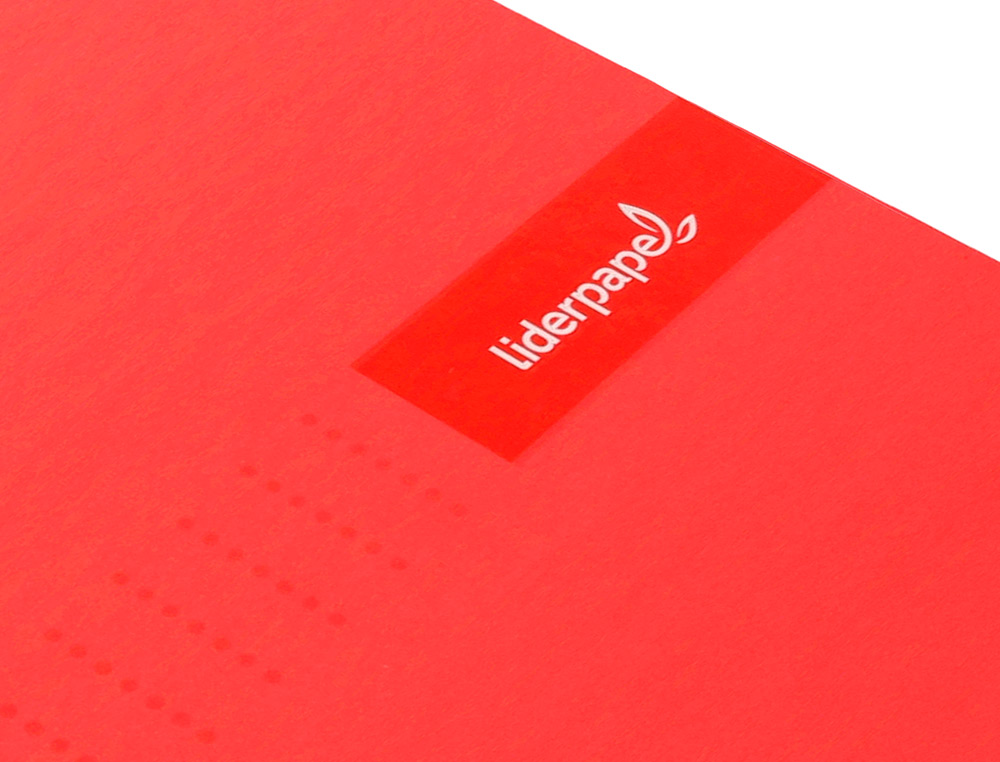 CADERNO ESPIRAL LIDERPAPEL CRAFTY MICRO DIN A5 CAPA FORRADA 120 F 90 GR QUADRICULA 5MM 5 BANDAS DE CORES 6 FUROS COR VER
