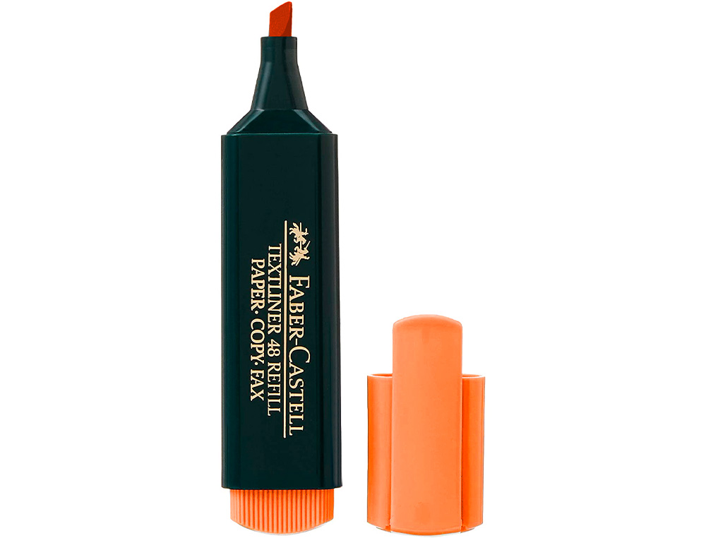 MARCADOR FLUORESCENTE FABER 48-15 LARANJA