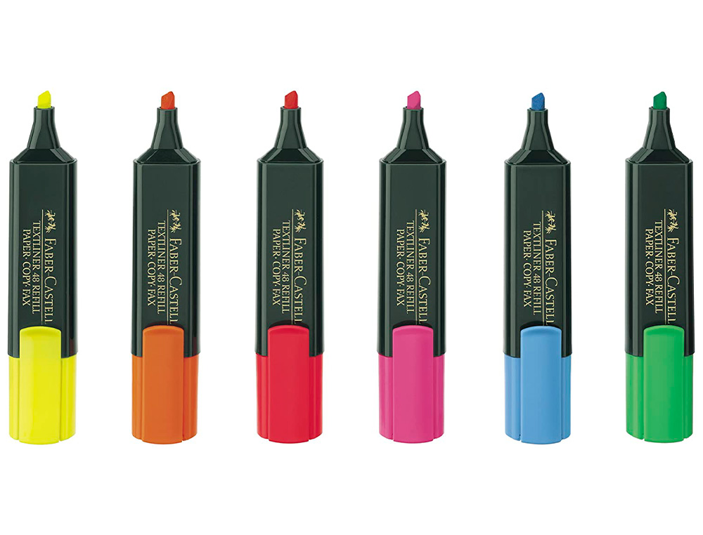 MARCADOR FLUORESCENTE FABER 48-15 LARANJA