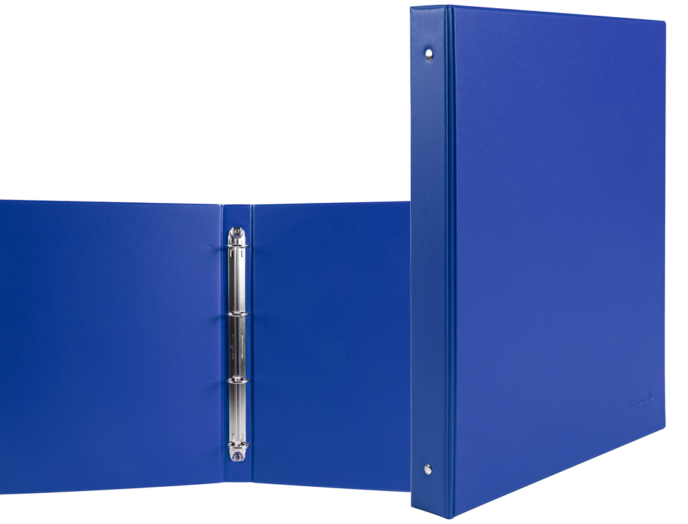 PASTA LIDERPAPEL 4 ANEIS 25 MM REDODAS PLASTICO FOLIO COR AZUL MARINHO