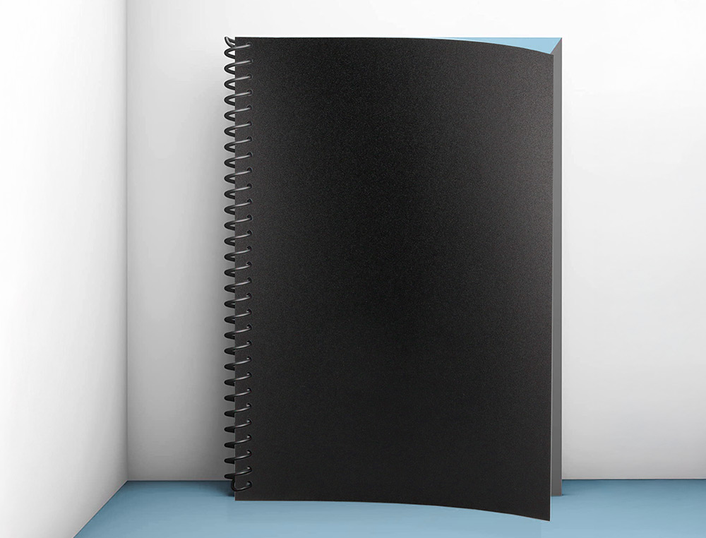 CAPA DE ENCADERNACAO LIDERPAPEL POLIPROPILENO DIN A3 0.5 MM PRETA OPACA PACK DE 100 UNIDADES