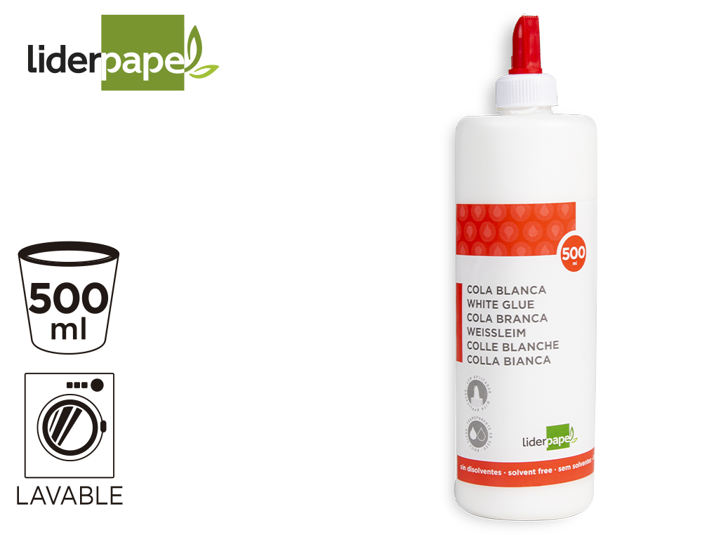 COLA BRANCA LAVAVEL LIDERPAPEL 500 ML
