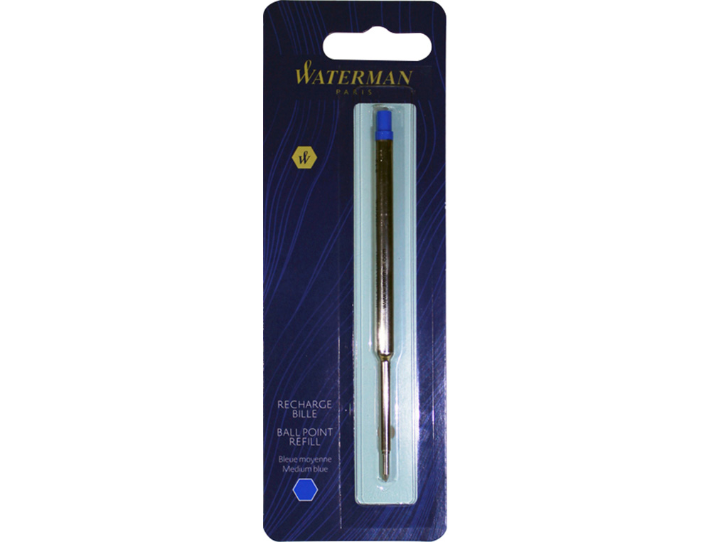 RECARGA ESFEROGRAFICA WATERMAN STANDARD MAXIMA 53426 AZUL