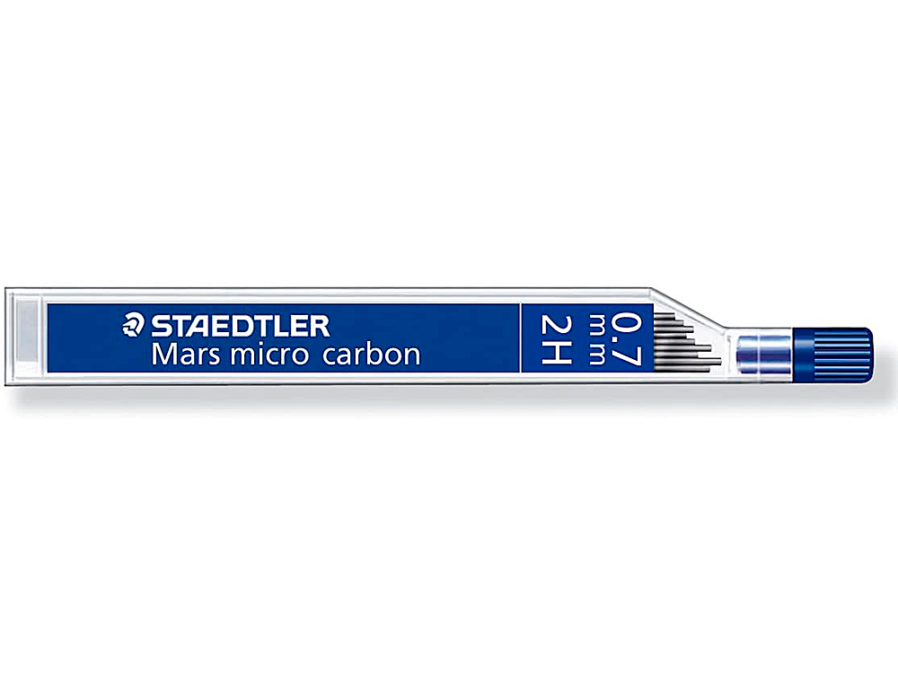 MINAS STAEDTLER MARS MICRO GRAFITE 0,7 MM 2H TUBO COM 12 UNIDADES