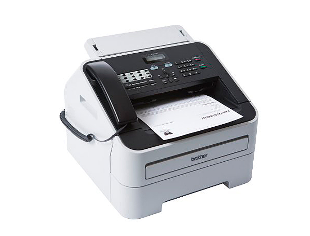 FAX BROTHER 2845 LASER MONOCROMO 20 PPM BANDEJA 250 FOLHAS 16 MB DE MEMORIA 33600 BPS COM AURICULAR TELEFONICO