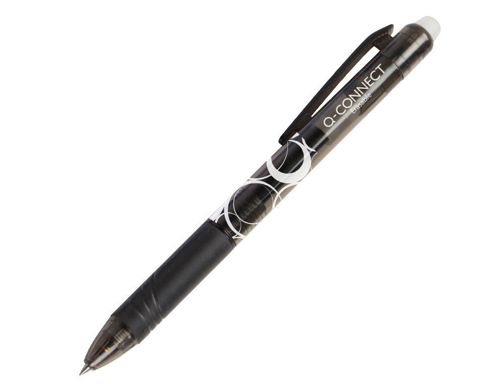 ESFEROGRAFICA Q-CONNECT RETRATIL APAGAVEL 0,7 MM COR PRETO
